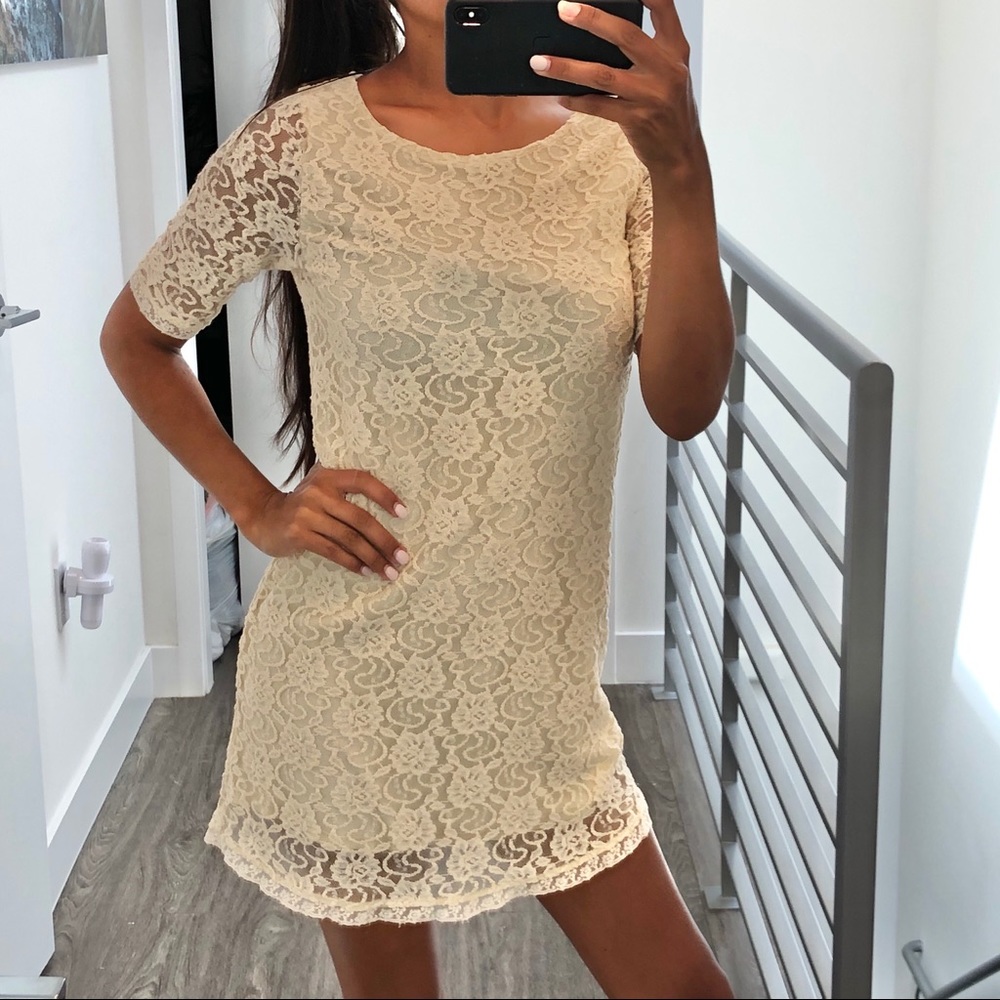 [Zara] LACE DRESS (S)